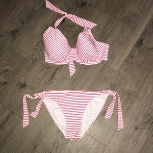 Pink and White, Swimsuits for All, bikini